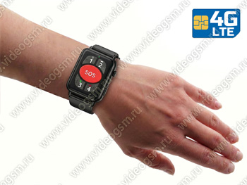 GPS браслет-трекер с тревожной кнопкой 4G/GSM «TrakFon 11-4G-SOS»